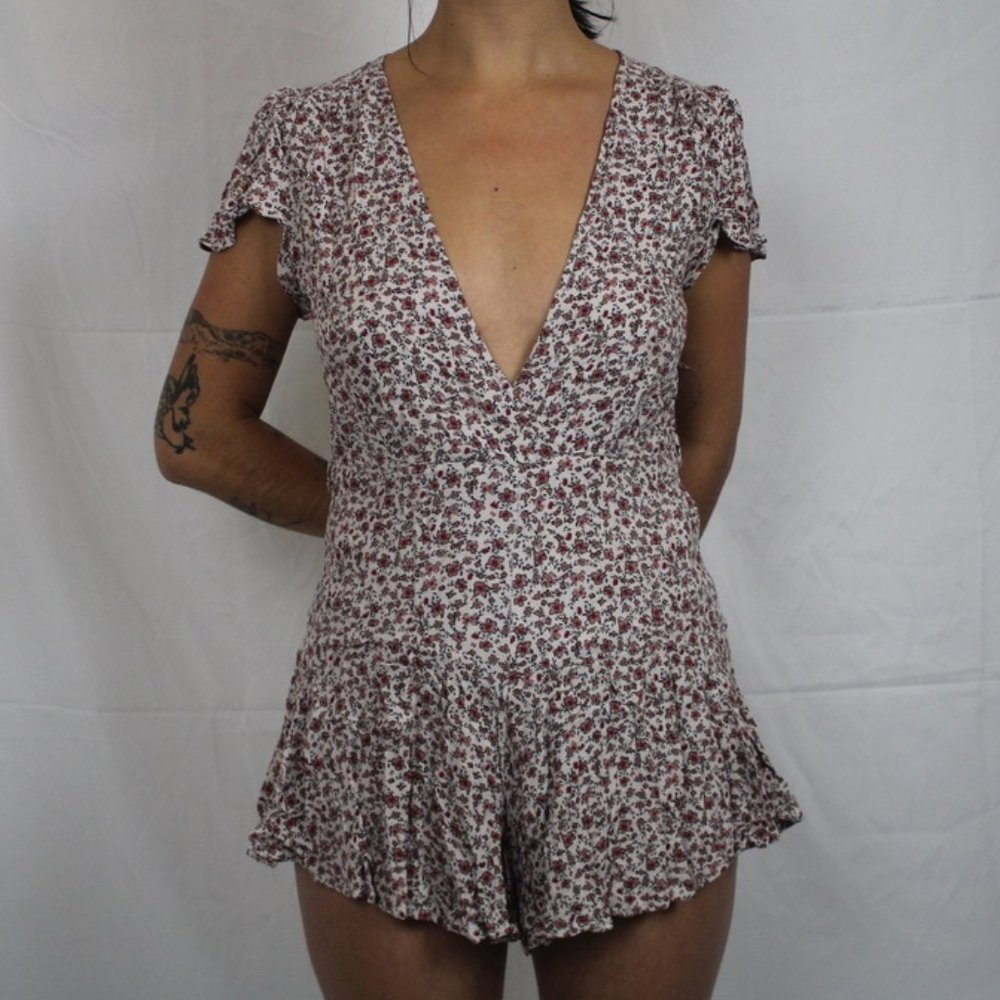 Flowy floral romper